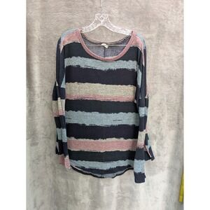 Striped Lightweight Sweater Top Women's 3XL‎ Casual